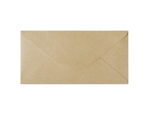 Koperta / koperty ozdobne DL - NATURE CIEMNOBEŻOWY  opk 10szt 120g/m2