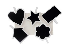 Klamerki kredowe KSZTAŁTY opakowanie 5 szt