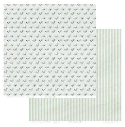 Papier scrapbookingowy Retro Inspiracje 02  www.niszczarka.net