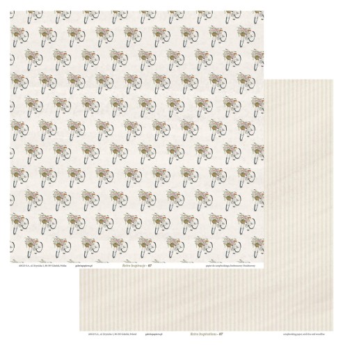 Papier scrapbookingowy Retro Inspiracje 07 www.niszczarka.net