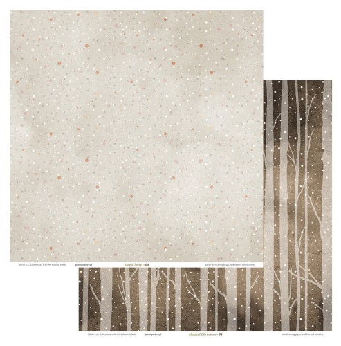 Papier scrapbookingowy Magia Świąt 04 30,5x30,5 opakowanie 5 ark  www.niszczarka.net