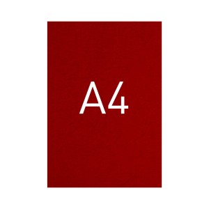 Okładka kartonowa o fakturze skóry - O.UNIVERSAL - 297 x 210 mm (A4) - 100 arkuszy - bordowy