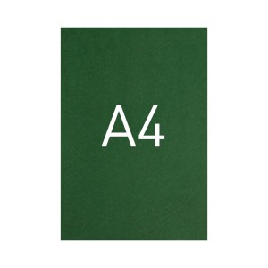 Okładka kartonowa o fakturze skóry - O.UNIVERSAL - 297 x 210 mm (A4) - 100 arkuszy - zielony