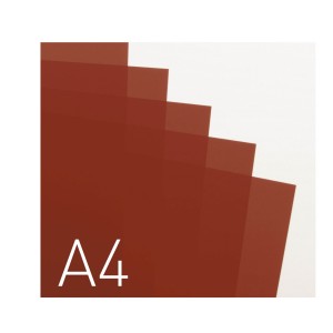 Przezroczysta okładka miękka - O.CLEAR STANDARD - 297 x 210 mm (A4) - 100 arkuszy - przezroczysty brązowy