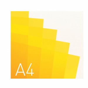 Przezroczysta okładka miękka - O.CLEAR STANDARD - 297 x 210 mm (A4) - 100 arkuszy - przezroczysty żółty