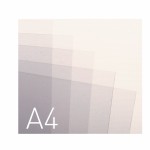 Przezroczysta okładka miękka - O.CLEAR STANDARD - 297 x 210 mm (A4) - 100 arkuszy - przezroczysty biały