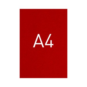 Okładka kartonowa o fakturze skóry - O.UNIVERSAL - 297 x 210 mm (A4) - 100 arkuszy - czerwony