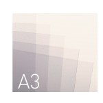 Przezroczysta okładka miękka - O.CLEAR SOLID - 420 x 297 mm (A3) - 100 arkuszy - przezroczysty biały