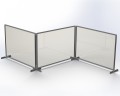 Osłona / Pleksa ochronna MEMOBE 90x60cm srebrna regulowana podstawa www.niszczarka.net