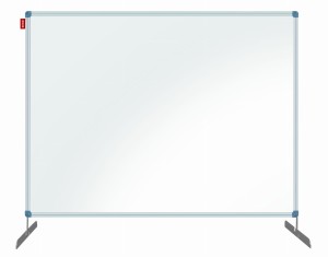 Osłona / Pleksa ochronna MEMOBE 90x60cm srebrna regulowana podstawa