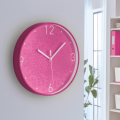 Cichy zegar ścienny Leitz WOW RÓŻOWY średnica 29 cm www.niszczarka.net