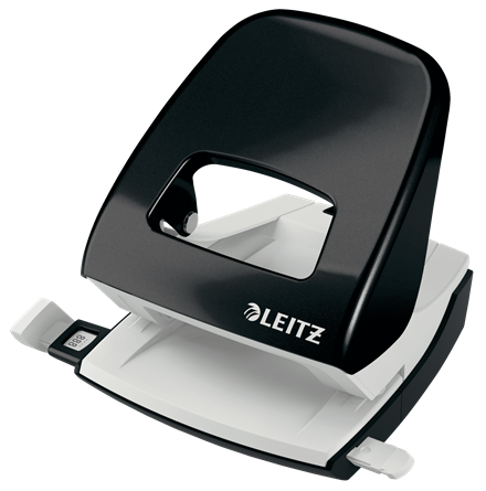 Dziurkacz Leitz WOW duży metalowy 30 kartek CZARNY www.niszczarka.net