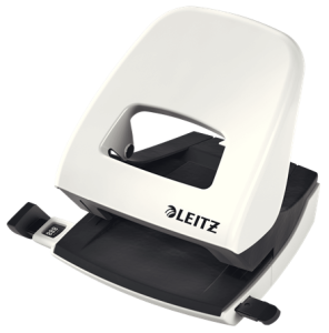 Dziurkacz Leitz WOW duży metalowy 30 kartek BIAŁY