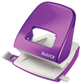 Dziurkacz Leitz WOW duży metalowy 30 kartek FIOLETOWY www.niszczarka.net