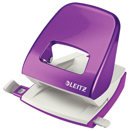 Dziurkacz Leitz WOW duży metalowy 30 kartek FIOLETOWY www.niszczarka.net