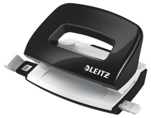 Dziurkacz Leitz WOW mały metalowy 10 kartek CZARNY 