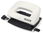 Dziurkacz Leitz WOW mały metalowy 10 kartek BIAŁY