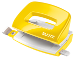 Dziurkacz Leitz WOW mały metalowy 10 kartek ŻÓŁTY