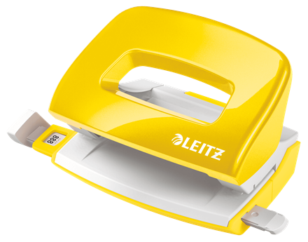 Dziurkacz Leitz WOW mały metalowy 10 kartek BIAŁY www.niszczarka.net