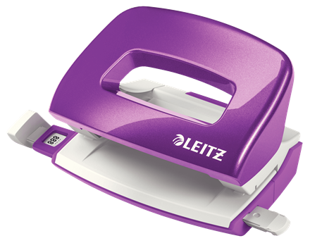 Dziurkacz Leitz WOW mały metalowy 10 kartek BIAŁY www.niszczarka.net