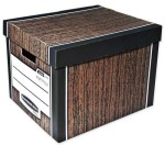 Fellowes pudło archiwizacyjne Woodgrain brązowe - opk  2szt - pudło ze zdejmowanym wiekiem