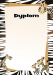 Dyplom MADAGASKAR - opk 25 szt A4 - 170g/m2 dyplomy dla dzieci