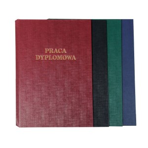 Okładka twarda - O.HARD COVER Classic 304x212mm / NIEBIESKA / 10par / Praca Dyplomowa (A4+ pionowa)