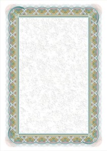 Dyplom SREBRO - opk 25 szt A4 - 170g/m2 dyplomy ozdobne