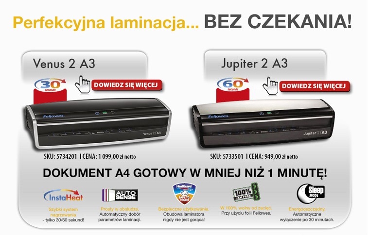 www.niszczarka.net nowości laminacja Fellowes